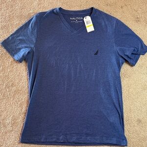 Nautica Men's Navy V-Neck Tee